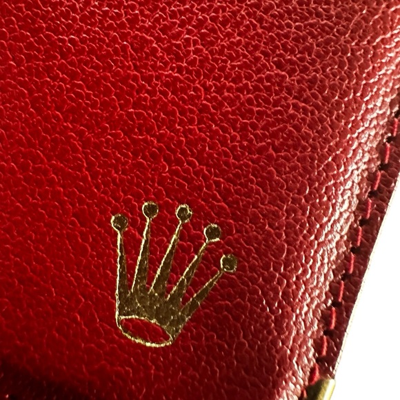 Vintage Rolex Red Leather Card Holder/Document Holder - Picture 9 of 10